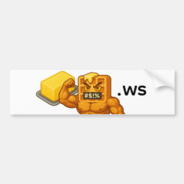 Adesivo Para Carro Waffle de Manteiga