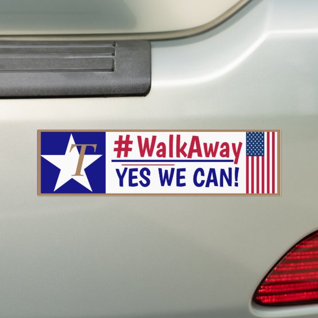 Adesivo Para Carro #Walkaway SIM NÓS PODEMOS! (No carro)