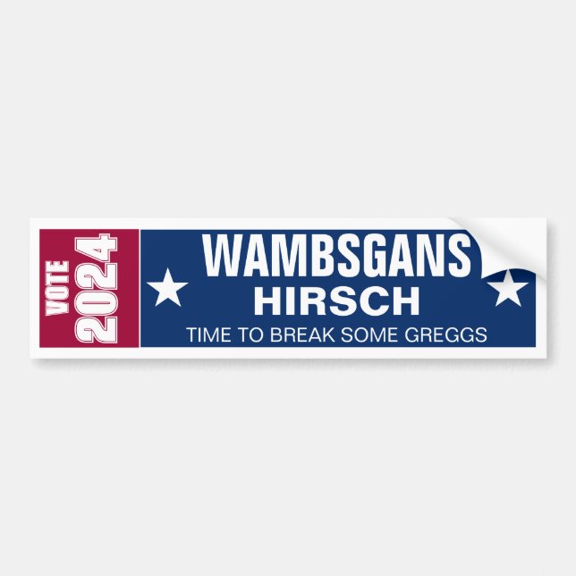 Adesivo Para Carro Wambsgans e Hirsch Para 2024 (Frente)