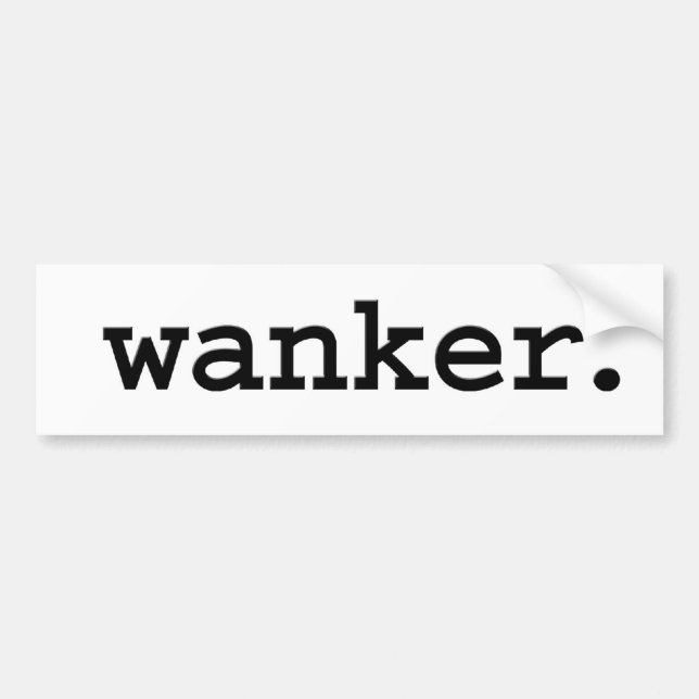 Adesivo Para Carro wanker. (Frente)