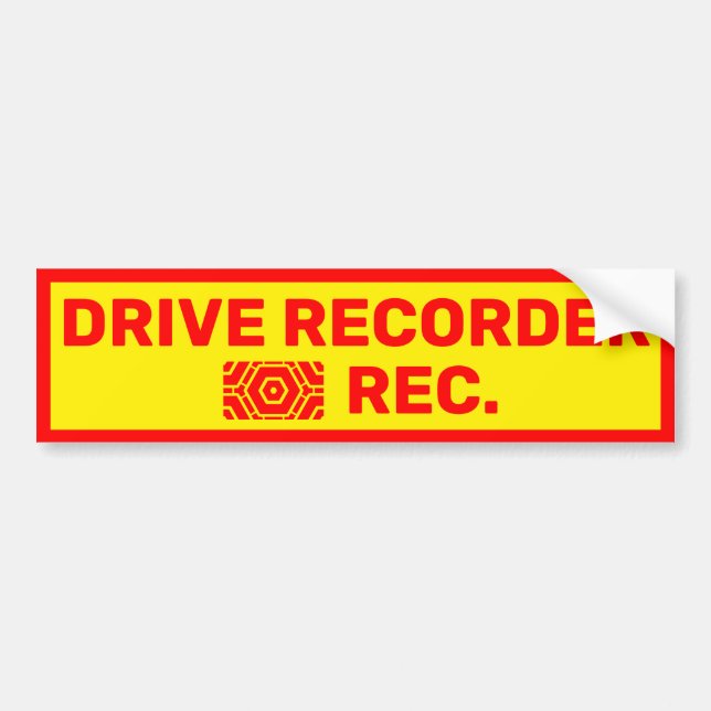 Adesivo Para Carro Warning Sticker (Frente)