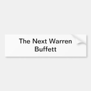 Adesivo Para Carro Warren Buffett seguinte