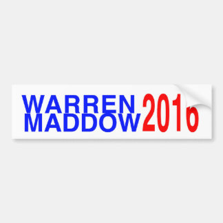 Adesivo Para Carro Warren/Maddow 2016