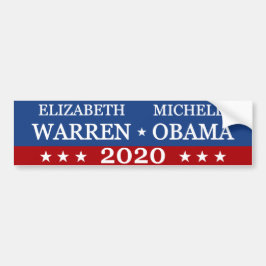 Adesivo Para Carro Warren Obama 2020