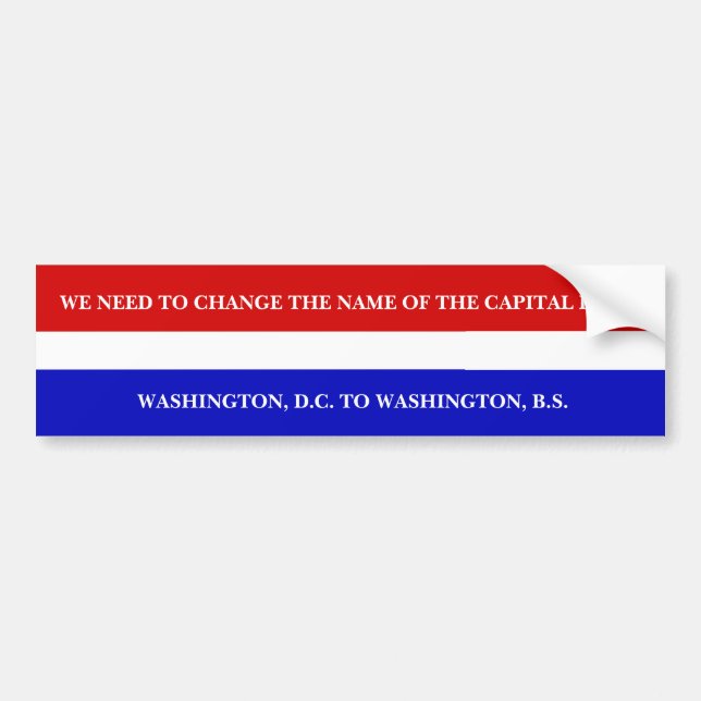 ADESIVO PARA CARRO WASHINGTON, B.S. (Frente)