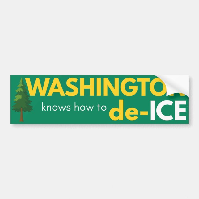 Adesivo Para Carro Washington political bumper sticker (Frente)