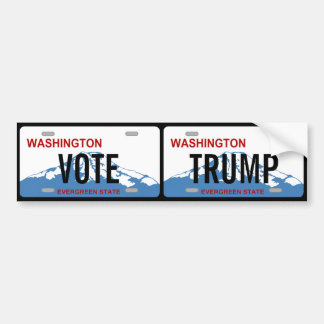 Adesivo Para Carro Washington Vote Trump placa de licença dupla perso
