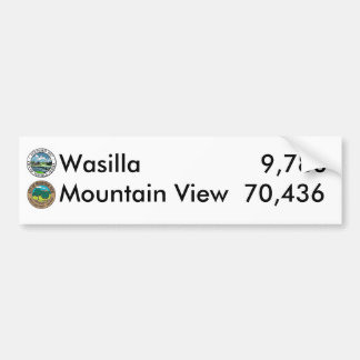 Adesivo Para Carro Wasilla contra o Mountain View