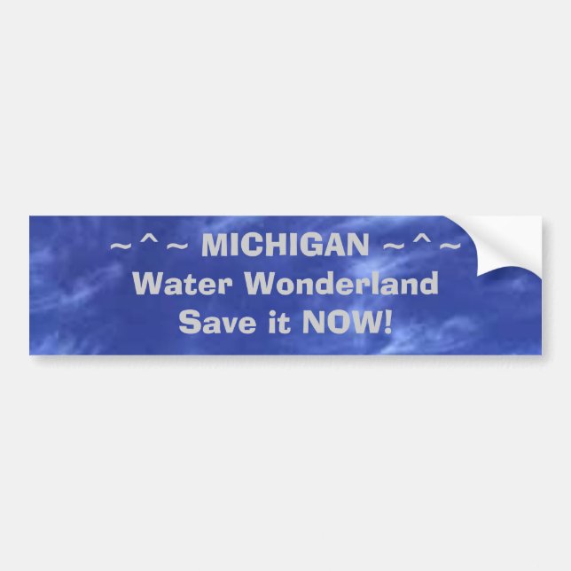 Adesivo Para Carro ~^~Water WonderlandSa de MICHIGAN do ~^~… (Frente)