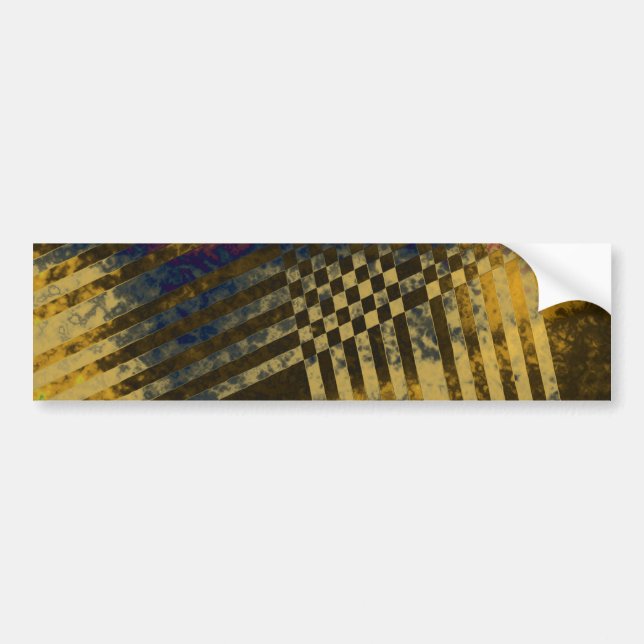 Adesivo Para Carro Weave Dourada (Frente)