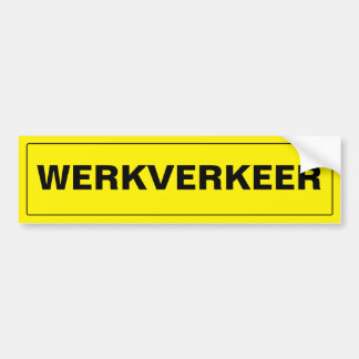 ADESIVO PARA CARRO WERKVERKEER