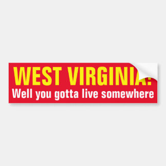Adesivo Para Carro WEST VIRGINIA! - Bom você conseguiu viver em algum