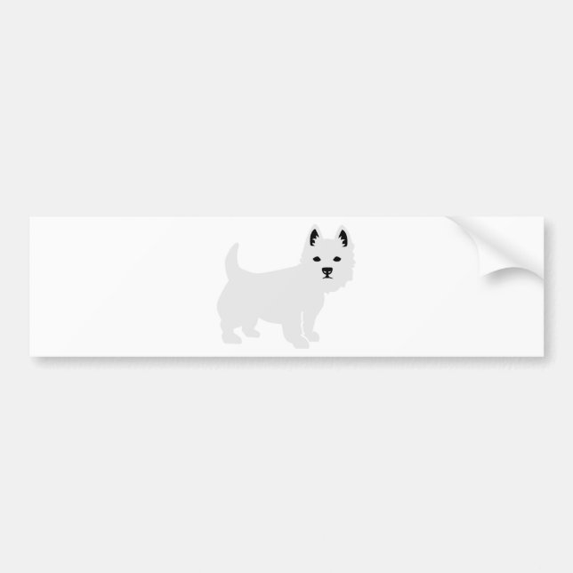 Adesivo Para Carro Westie (Frente)