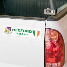 Adesivo Para Carro Wexford Ireland Crest e Irish Flag