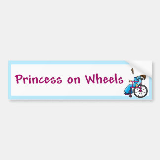 Adesivo Para Carro WheelchairPrincessBumper