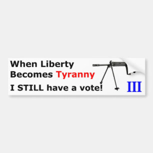 Adesivo Para Carro WhenLibertyBecomesTyranny-FAL-A