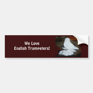 Adesivo Para Carro White English Trumpeter
