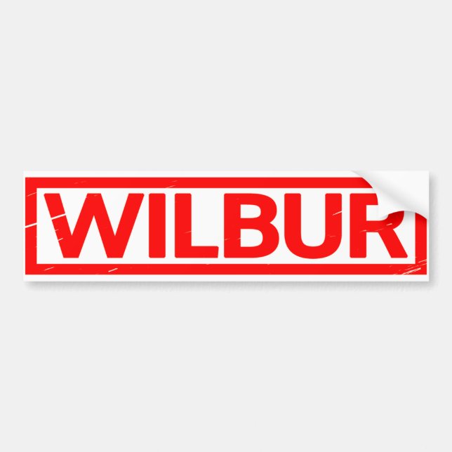 Adesivo Para Carro Wilbur Stamp (Frente)