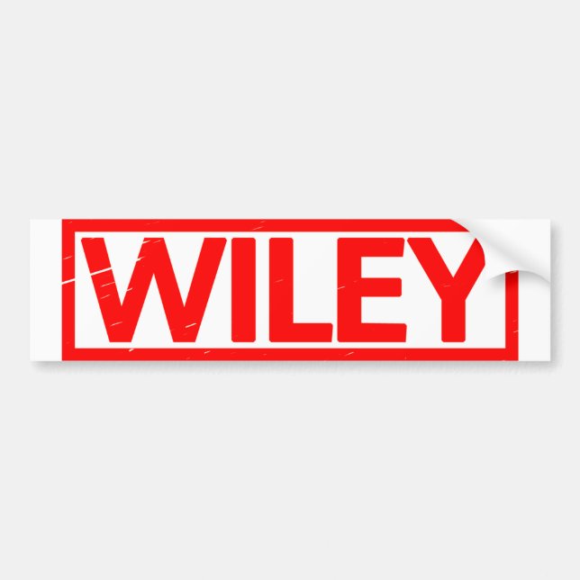 Adesivo Para Carro Wiley Stamp (Frente)