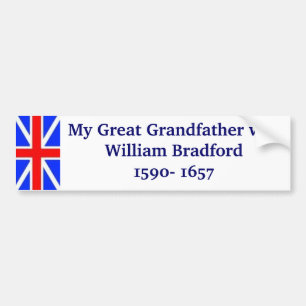 Adesivo Para Carro William Bradford meu excelente - avô