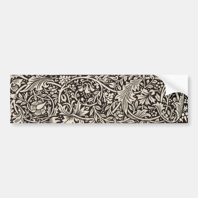 Adesivo Para Carro William Morris Daffodil Floral Wallpaper (Frente)