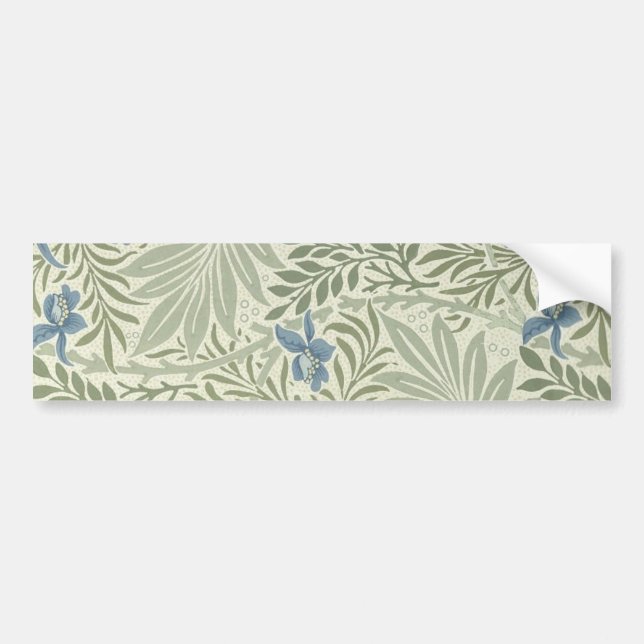 Adesivo Para Carro William Morris Larkspur Floral Wallpaper (Frente)