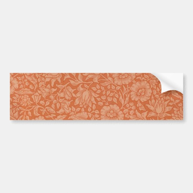 Adesivo Para Carro William Morris Mallow Floral Wallpaper Design (Frente)