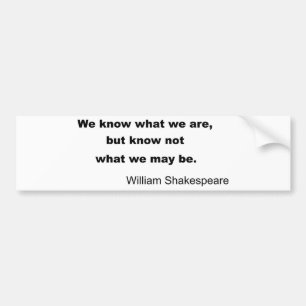 Adesivo Para Carro William Shakespeare que inspira citações