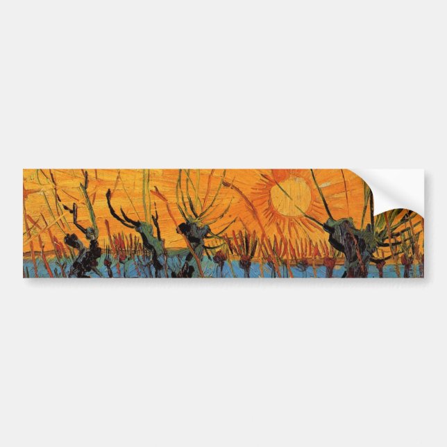 Adesivo Para Carro Willows no Sunset por Vincent van Gogh (Frente)