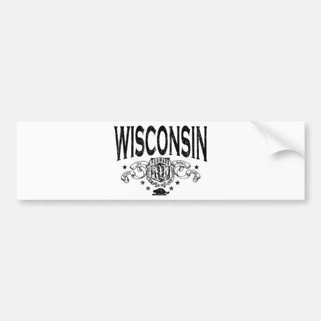 Adesivo Para Carro Wisconsin (Frente)