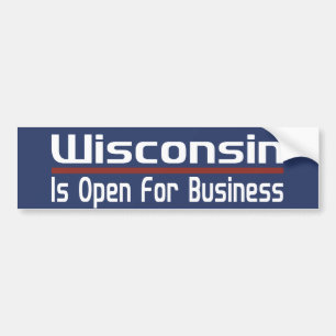 Adesivo Para Carro Wisconsin está aberto para o negócio