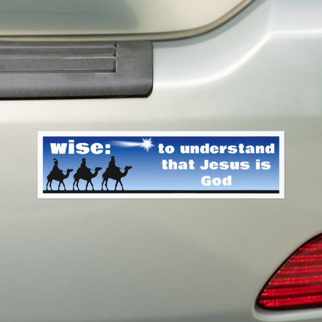 Adesivo Para Carro Wise Bumper Sticker (No carro)