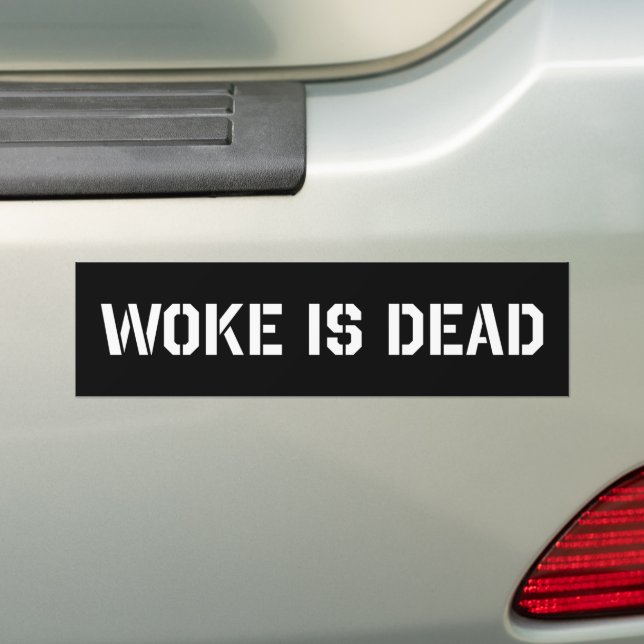 Adesivo Para Carro Woke Is Dead (No carro)