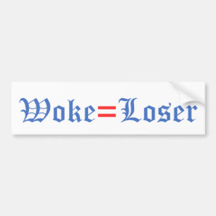 Adesivo Para Carro Woke = Perdedor