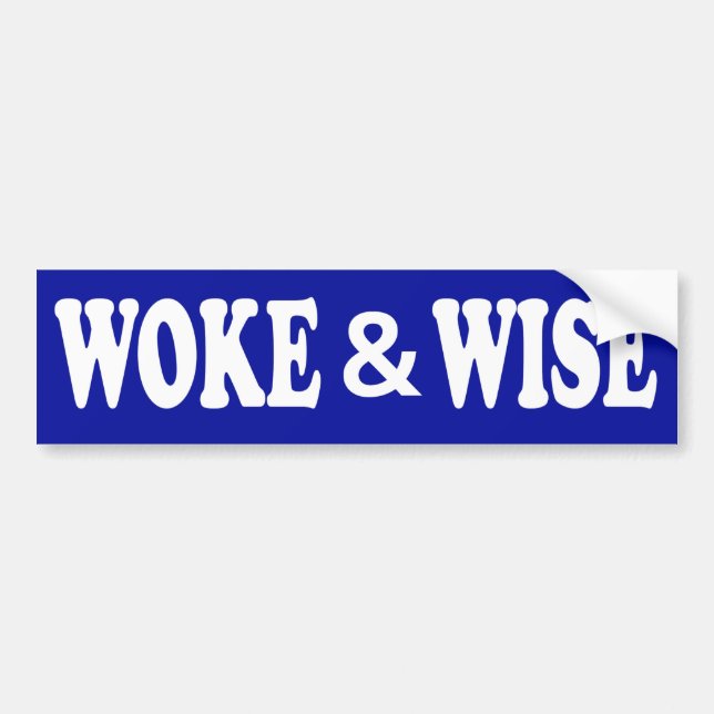 Adesivo Para Carro Woke & Wise (Frente)