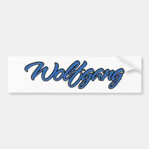 Adesivo Para Carro Wolfgang Name blue Aufkleber Sticker Autoaufkleber