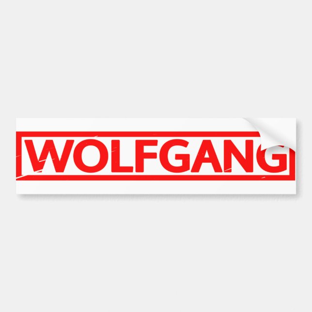 Adesivo Para Carro Wolfgang Stamp (Frente)