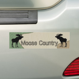 Adesivo Para Carro Woodgrain Camo Moose Country Silhouket