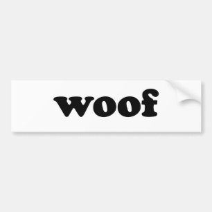 ADESIVO PARA CARRO WOOF