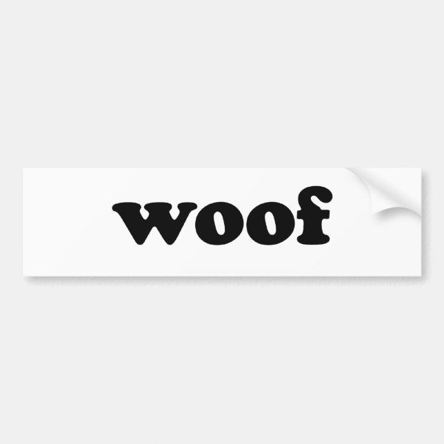 ADESIVO PARA CARRO WOOF (Frente)