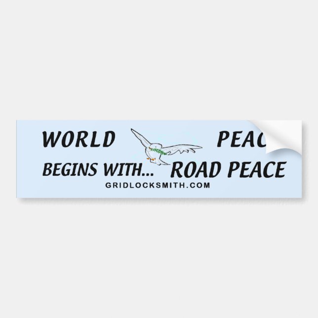 Adesivo Para Carro WORLDPEACEbegins (Frente)