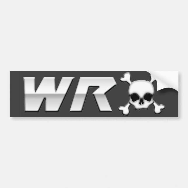 Adesivo Para Carro WRX com Scull (Frente)