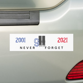 Adesivo Para Carro WTC 911 Patriotic Never Forget 20th Anniversary
