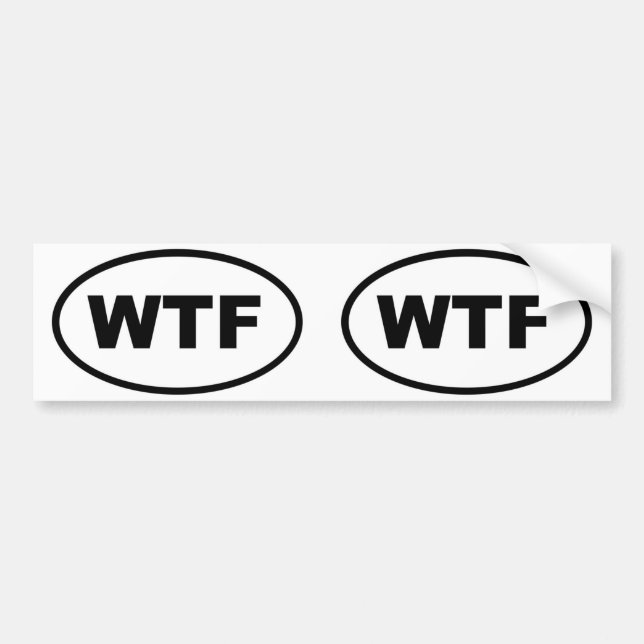 ADESIVO PARA CARRO WTF (Frente)