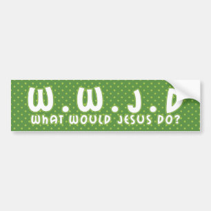 ADESIVO PARA CARRO WWJD 2