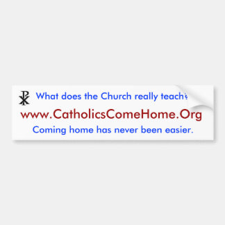 Adesivo Para Carro www.CatholicsComeHome.Or g