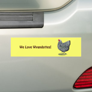Adesivo Para Carro Wyandotte: Hen lacado por prata