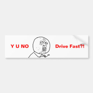 Adesivo Para Carro Y U NENHUMA movimentação rápida - autocolante n