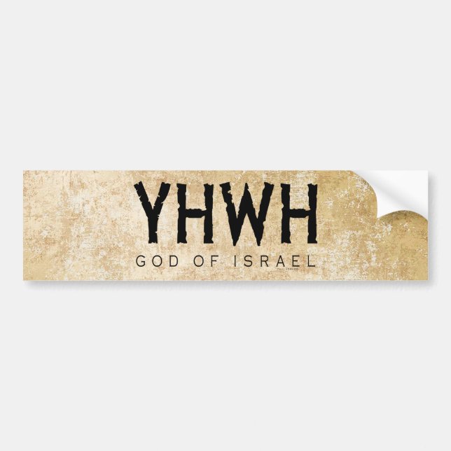 Adesivo Para Carro YHWH (Jeová) (Frente)