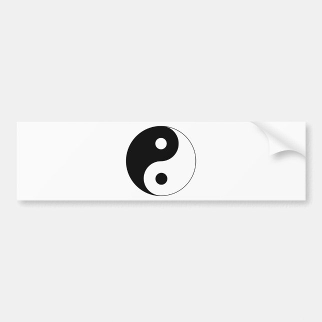 Adesivo Para Carro Ying Yang (Frente)